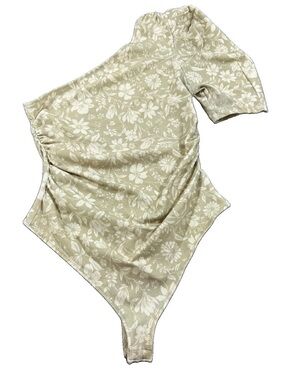 Free People Intimately Free Somethin Bout You One Shoulder Floral Bodysuit Med